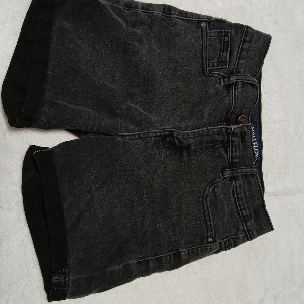Wallflower Black Denim Jean Shorts Classic Style